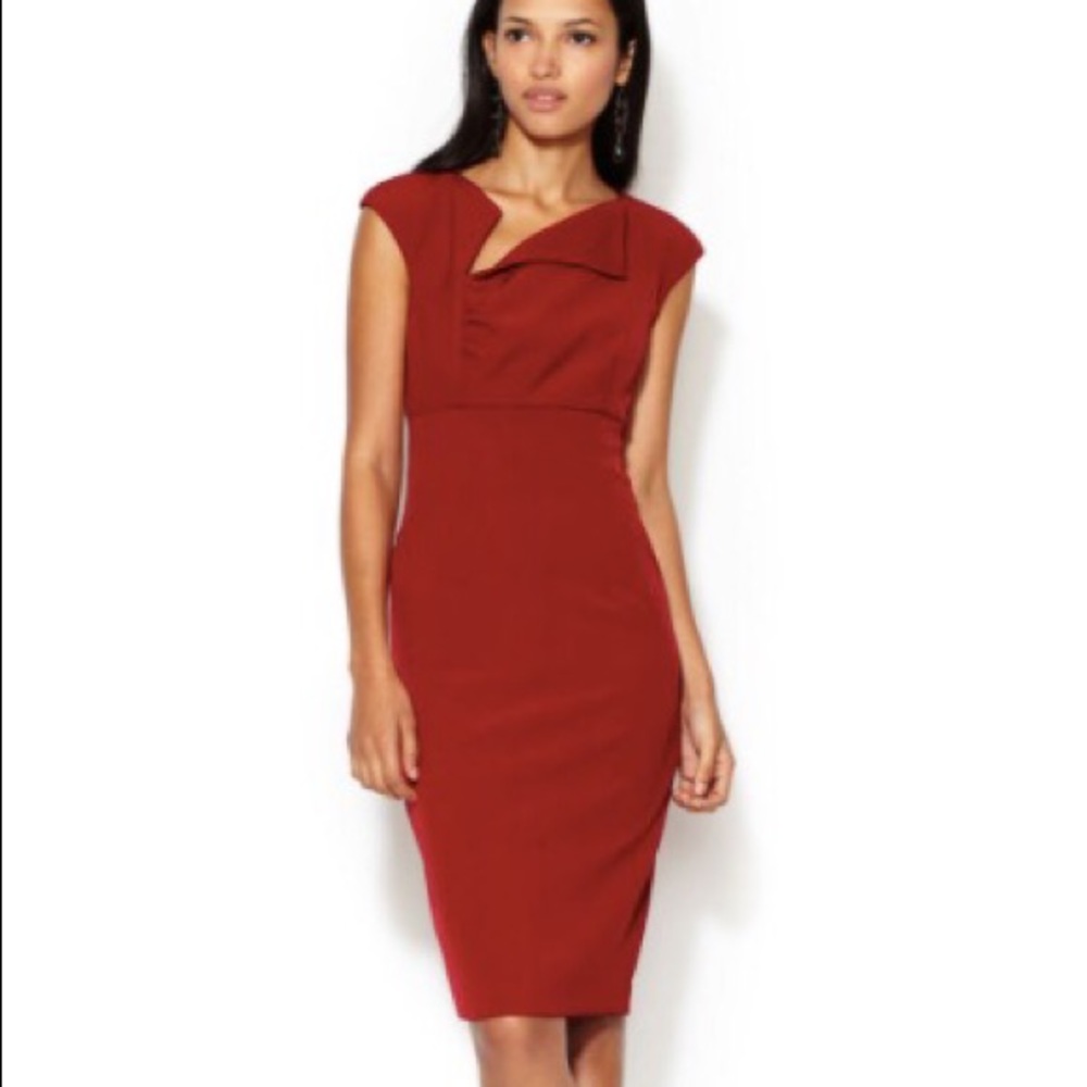 Ava & Aiden Asymmetrical Sheath Dress